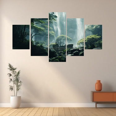 Asian Waterfall Painting